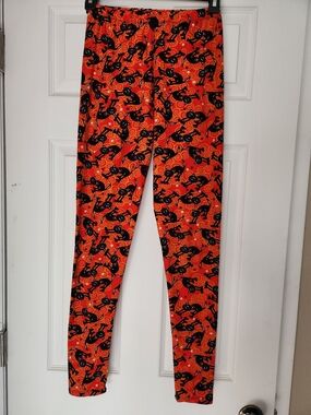 EEVEE Orange Patterned Leggings